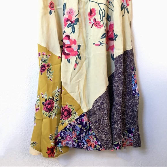 Free People River Market Mixed Print Midi Dress - Picture 6 of 6